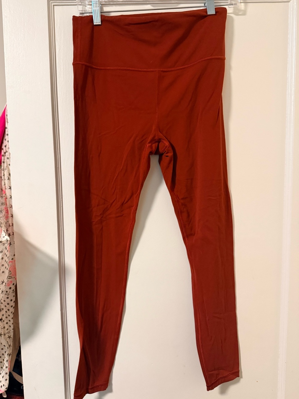 Athleta Rust-Colored High-Waist Leggings